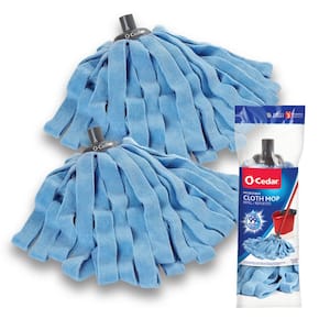 O-Cedar Microfiber Wet Cloth Mop Replacement Mop Head (2-Pack)