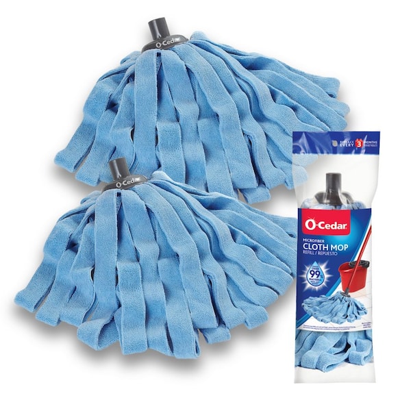 O-Cedar O-Cedar Microfiber Wet Cloth Mop Replacement Mop Head (2-Pack)