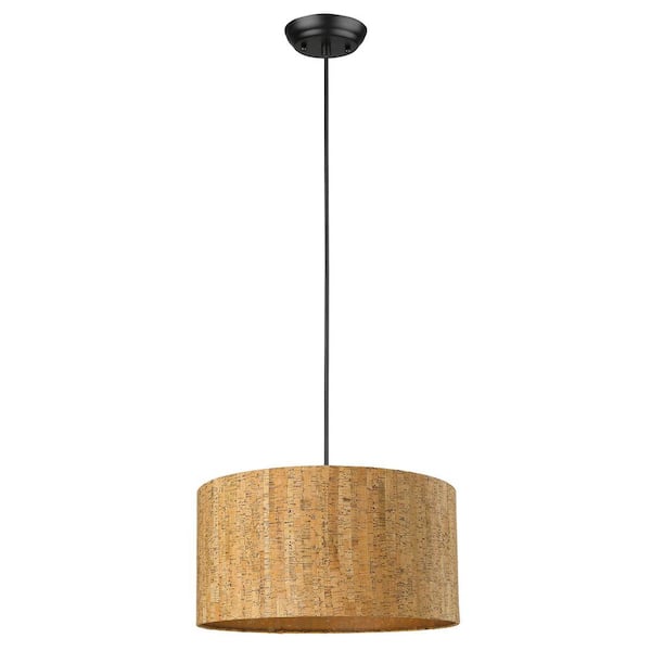 Trend Lighting Lisbon 1-Light Matte Black Pendant