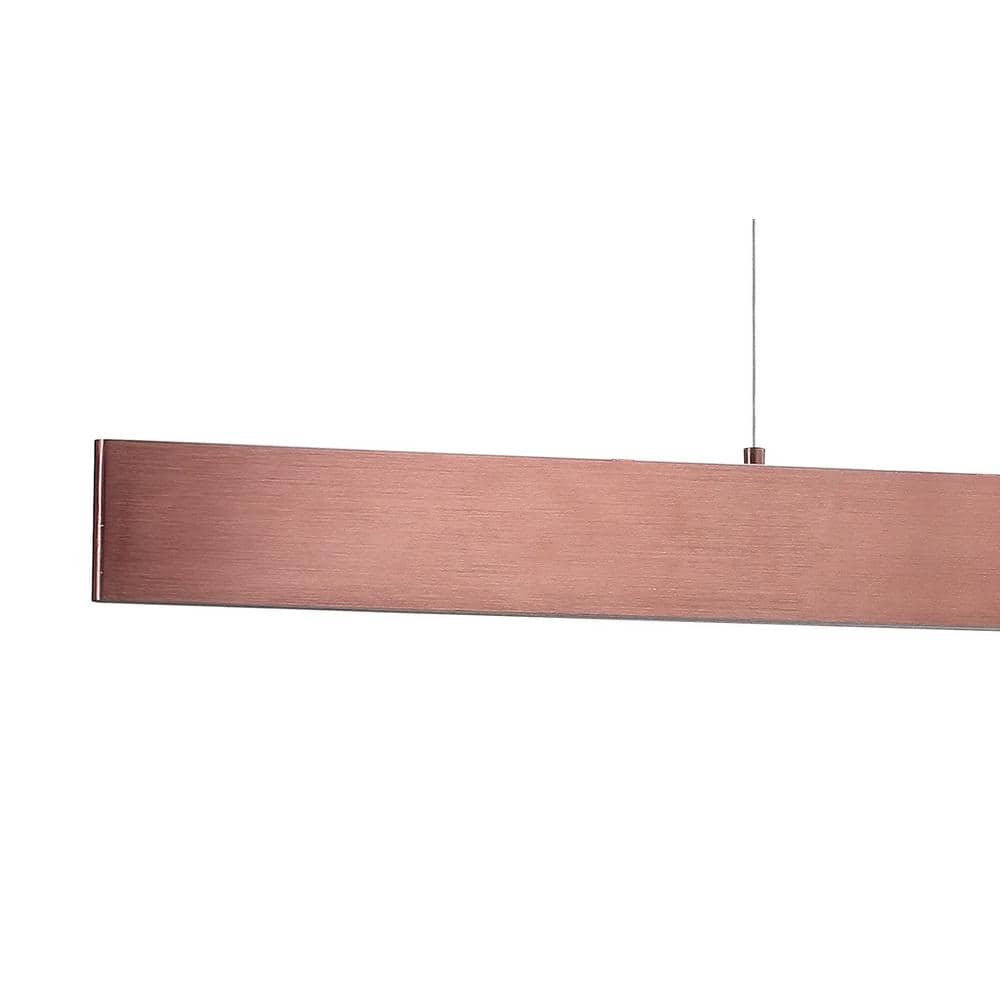 Draper 32" Anodized Bronze Adjustable LED Linear Pendant