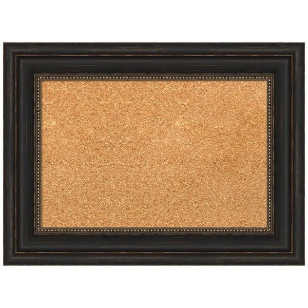 Amanti Art Accent Bronze 23.00 in. x 17.00 in. Framed Corkboard Memo Board