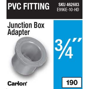3/4 in. PVC Junction Box Adapter