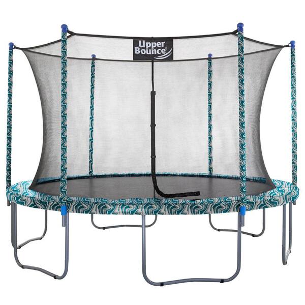 Upper Bounce Machrus Upper Bounce 14 ft. Round Trampoline Set with Safety Enclosure System Outdoor Trampoline for Kids and Adults