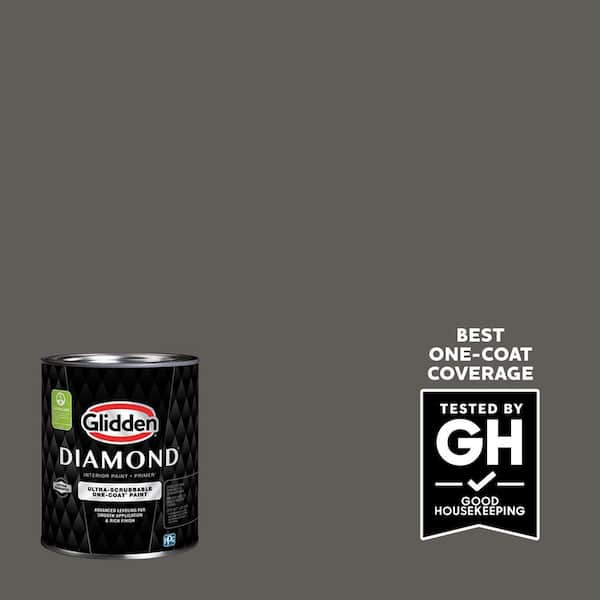Glidden Diamond 1 qt. PPG1008-7 Stone's Throw Semi-Gloss Interior Paint with Primer