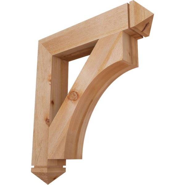 Ekena Millwork 6 in. x 38 in. x 34 in. Western Red Cedar Westlake Arts and Crafts Rough Sawn