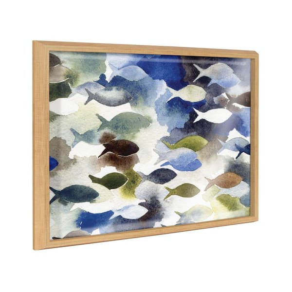 Kate and Laurel Blake "Concurrent" by Janet Meinke-Lau Framed Glass Art Print 18 in. x 24 in.