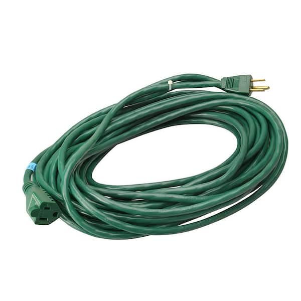 Woods 80 ft. 16/3 SJTW Outdoor Extension Cord, Green 990394 - The