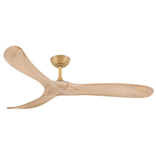 Swell 5 ft. Indoor/Outdoor Heritage Brass Ceiling Fan with Remote Control