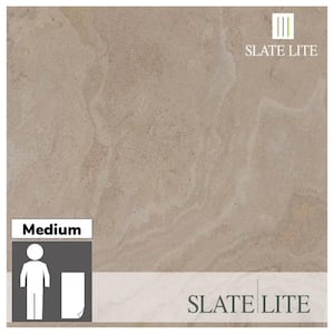 Tan Beige Slate 24 in. x 48 in.  Thin and Flexible Stone Sheet Wall Tile (8 sq. ft. / Case)