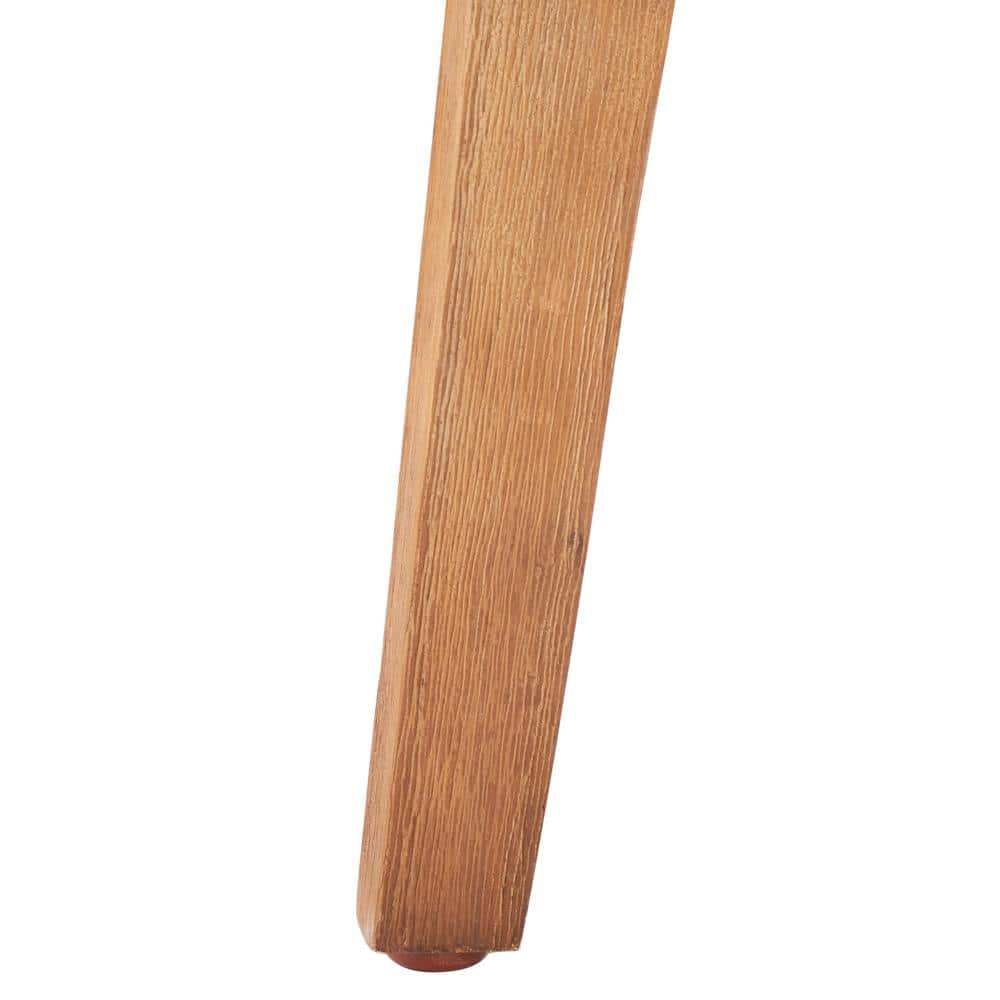 Charlen 24'' Gray and Natural Acacia Wood Side Table