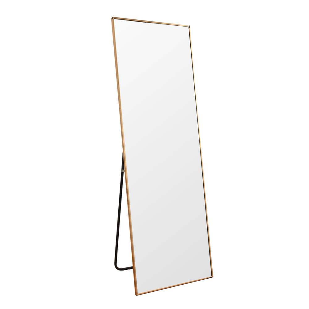 21 in. W x 64 in. H Rectangular Aluminum Framed Wall Mount or Floor-standin