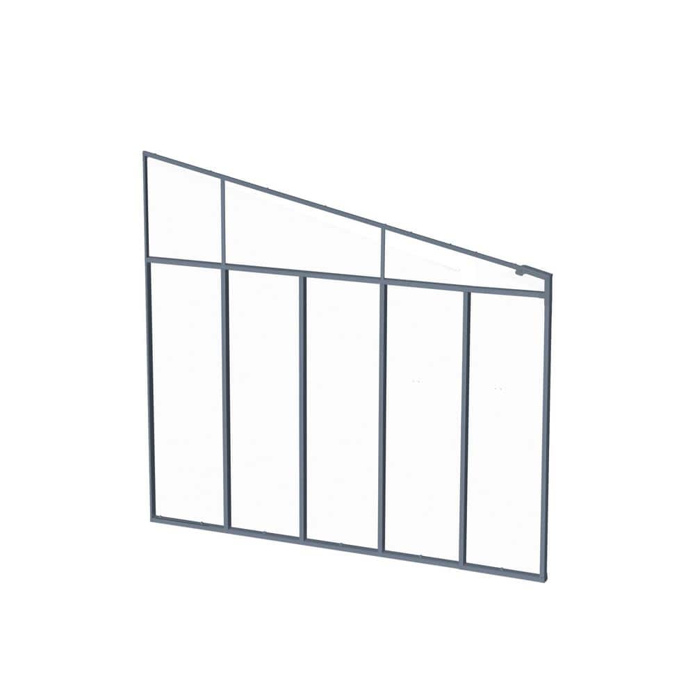 CANOPIA by PALRAM 13 ft. Series Patio Cover SideWall in Gray
