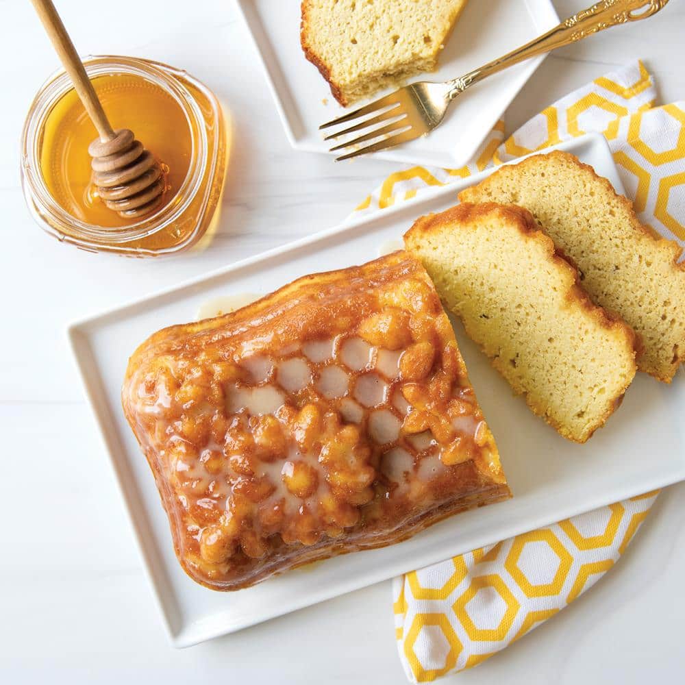 Gold Honeycomb Non-stick Aluminum Loaf Pan