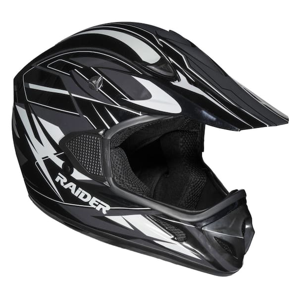 Raider RX1 Medium Black/Silver Adult MX 2121914 - The Home Depot