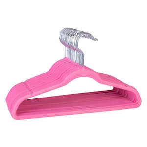 OSTO Pink Velvet Hangers 50-Pack OV-112-50-PK-H - The Home Depot