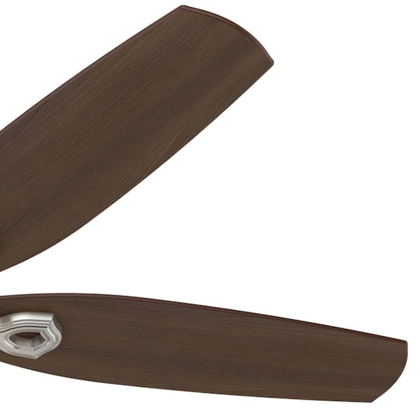 Hunter - Builder Deluxe 52 in. Indoor Brushed Nickel Ceiling Fan with Light Kit