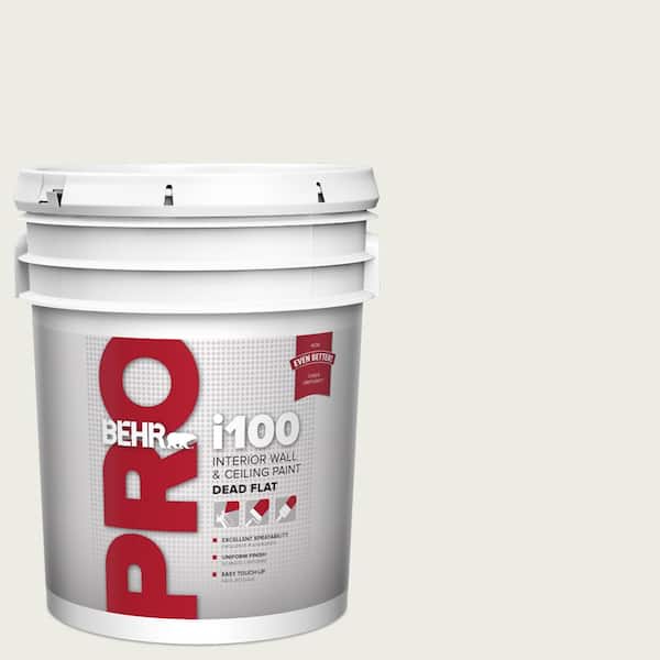 BEHR PRO 5 gal. #BWC-20 Melting Icicles Dead Flat Interior Paint