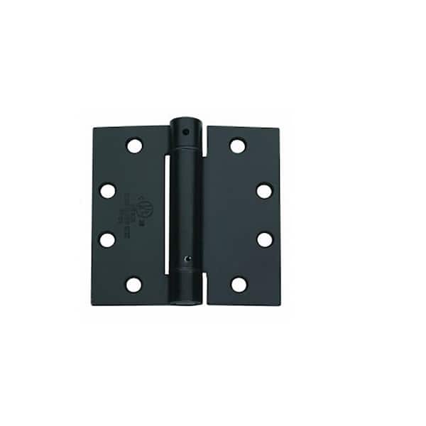 Global Door Controls 4.0 in. x 4.0 in. Oil Rubbed Bronze Steel Spring Hinge (Set of 3)