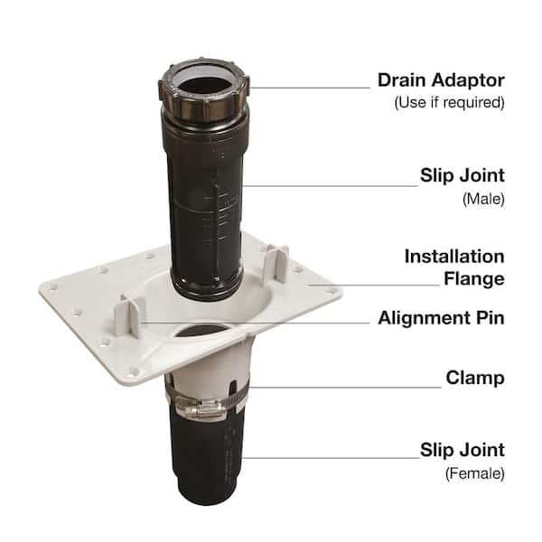 F2 Drain ABS Kit for Freestanding Bathtub Installation