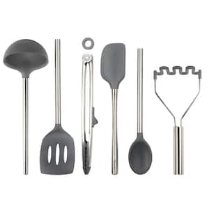Silicone Charcoal Utensil for Meal Prep and Cooking (Set of 6)
