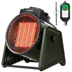 1500-Watt/750-Watt 9 in. Electric Portable Ceramic Space Heater with 3 Modes and Adjustable Digital Thermostat