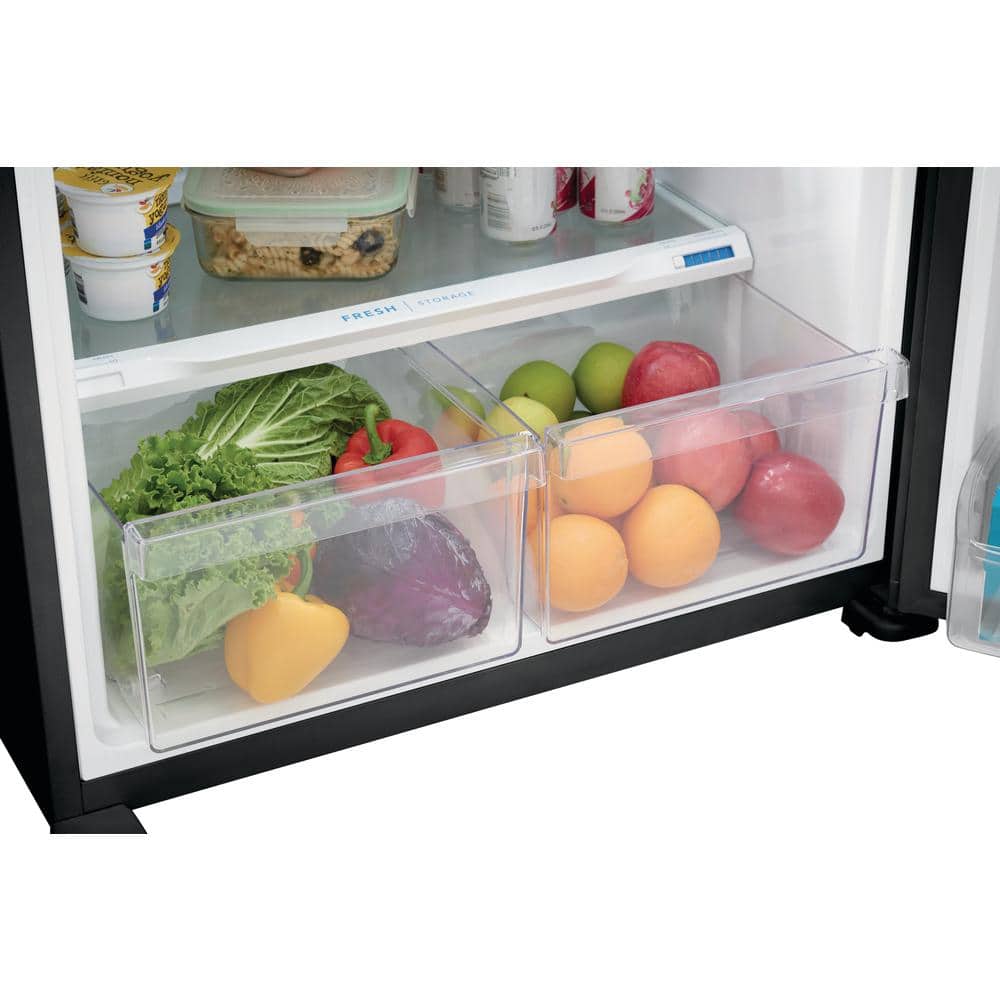 Frigidaire 20 Cu. Ft. Black Energy Star Top Freezer Refrigerator