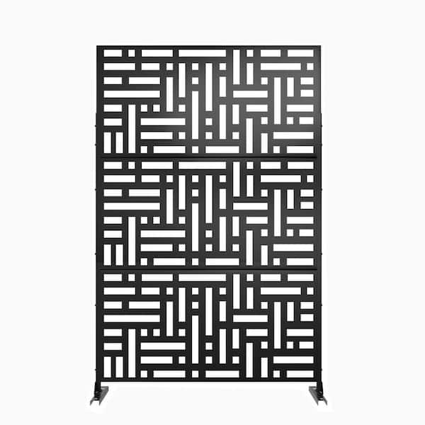 Cisvio 6.33 ft. H x 3.93 ft. W Outdoor Privacy Screen Freestanding with Panels for Patio Fence