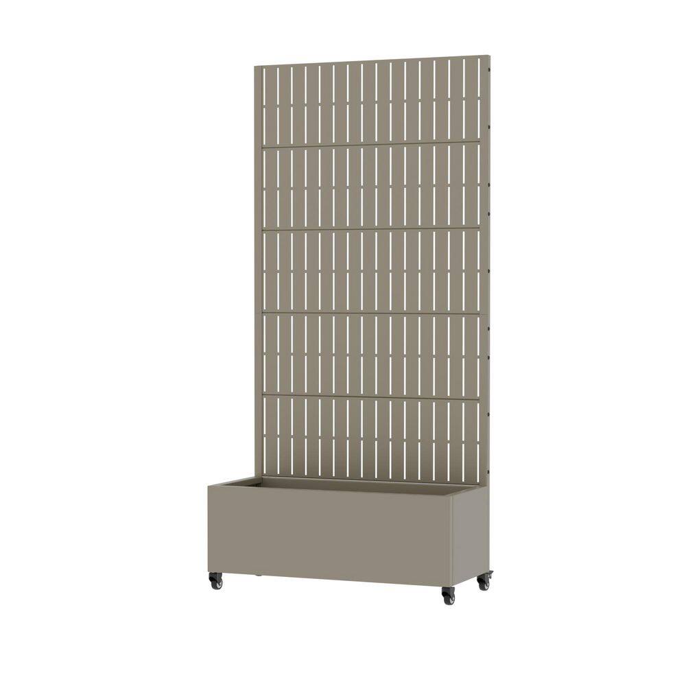 72 in. H x 35 in. W Metal Green Rectangle Pots and Planter Raised Box with Trellis for Vine Climbing Plants price history on PriceWatchPro