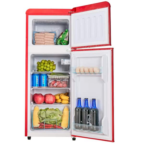 Aoibox 16 in. 4.5 Cu. Ft. Dual Zone Refrigerator with Top Freezer 