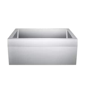 Anise Farmhouse Apron Front Stainless Steel 27 in. Single Bowl Kitchen Sink