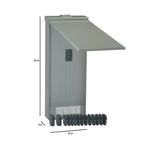 GE PowerMark Gold 200 Amp 20-Space 40-Circuit Outdoor Main