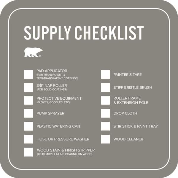 BEHR PREMIUM - 1 qt. #SC-137 Drift Gray Solid Color Waterproofing Exterior Wood Stain and Sealer