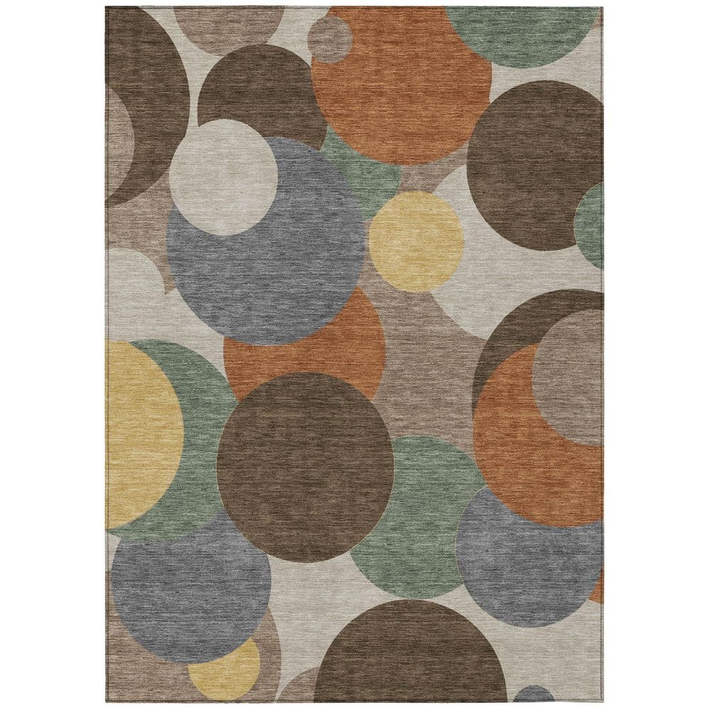 Chantille Machine Washable Indoor/Outdoor Abstract ACN2905 Chocolate 5 ft. x 7 ft. 6 in. Area Rug price history on PriceWatchPro