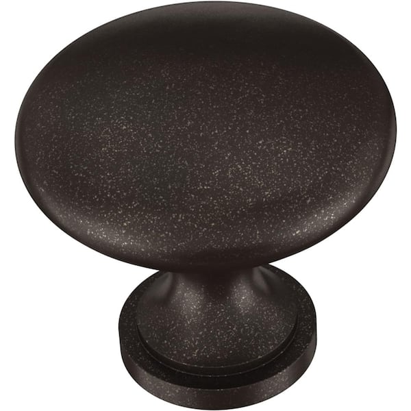 Liberty Essentials 1-3/16 in. (30 mm) Cocoa Bronze Round Cabinet Knob (24-Pack)