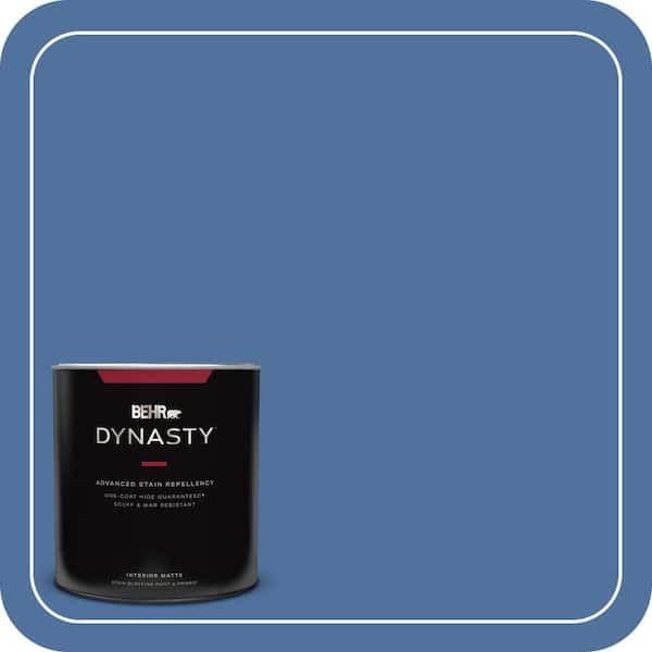 BEHR DYNASTY 1 qt. #PMD-23 Cobalt Flame Matte Interior Stain-Blocking Paint and Primer