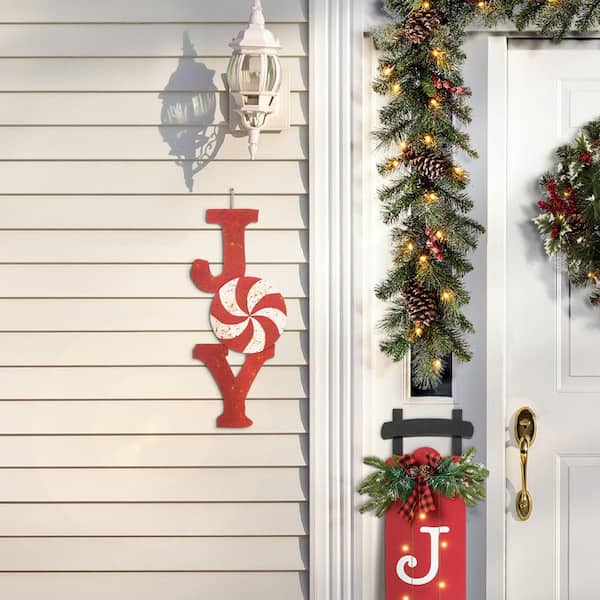 Holiday Living 36.02-in Ornament Door Decoration with White LED Lights in  the Outdoor Christmas Decorations department at