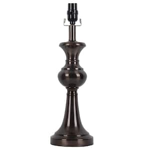 Mix and Match 19 in. H Bronze Gunmetal Table Lamp Base