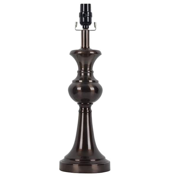 Hampton Bay Mix and Match 19 in. H Bronze Gunmetal Table Lamp Base