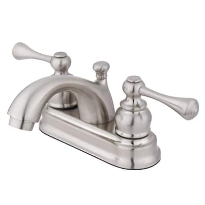 Vintage 4 in. Centerset 2-Handle Bathroom Faucet in Brushed Nickel