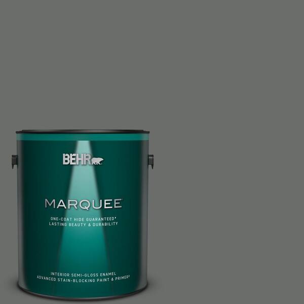 BEHR MARQUEE 1 gal. #PPU25-03 Shadows Semi-Gloss Enamel Interior Paint & Primer