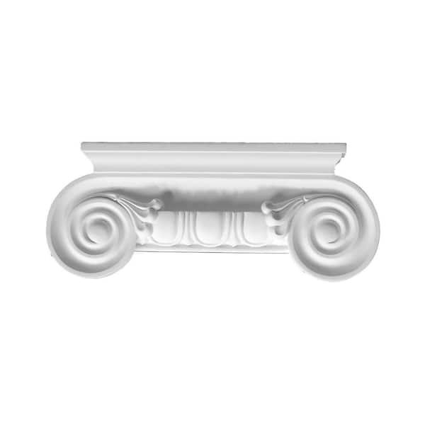 American Pro Decor 2-5/8 in. x 17-1/2 in. x 7-1/8 in. Decorative Polyurethane Capital for Pilaster