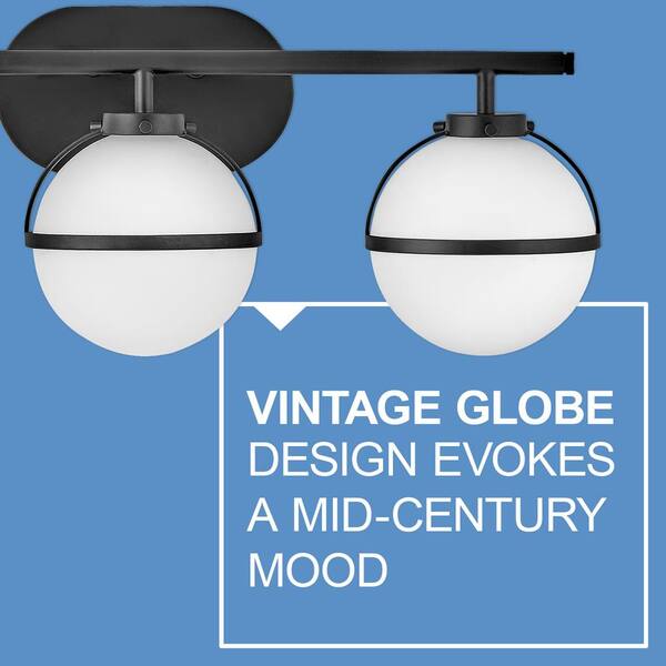 HINKLEY - Hollis 24 in. 3 Light Black Vanity Light