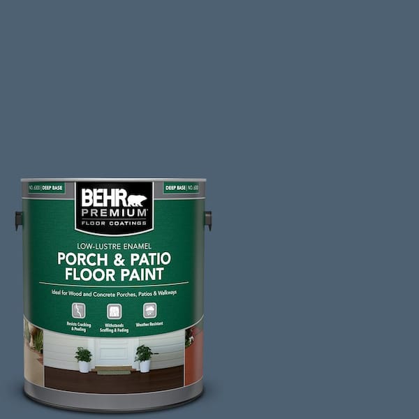 1 gal. #PPU14-19 English Channel Low-Lustre Enamel Interior/Exterior Porch and Patio Floor Paint