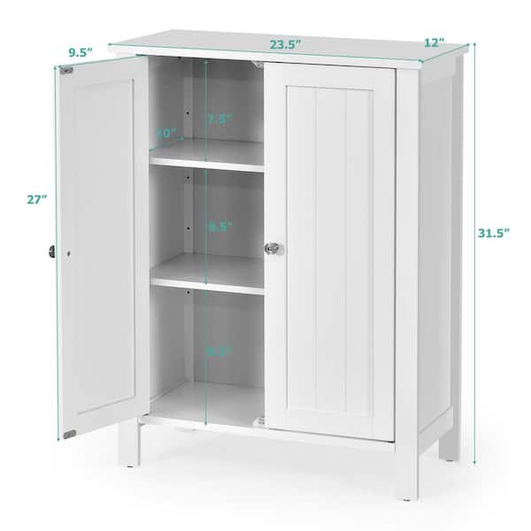 Dropship 2-door Modern Bathroom Storage Cabinet Bathroom Shelves