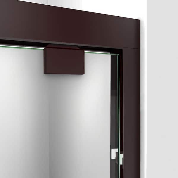 Encore 44 to 48 in. x 76 in. Semi-Frameless Bypass Shower Door in Oil Rubbed Bronze