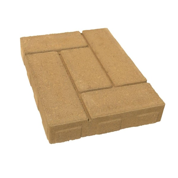 Valestone Hardscapes Lattice 15.75 in. x 11.75 in. x 2.25 in. Tan Concrete Step Stone