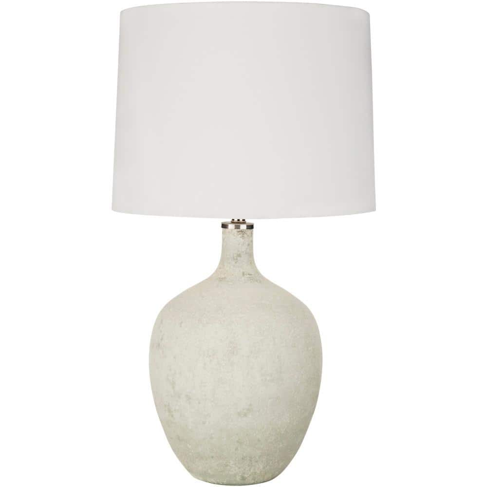 Artistic Weavers Mittenwald 27.5 in. White Indoor Table Lamp with White ...