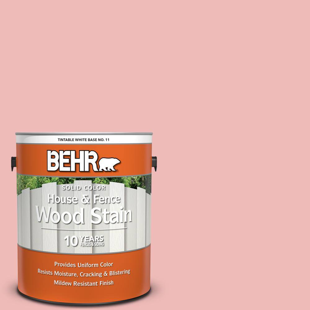 1 gal. #BIC-04 Pink Taffy Solid Color House and Fence Exterior Wood Stain