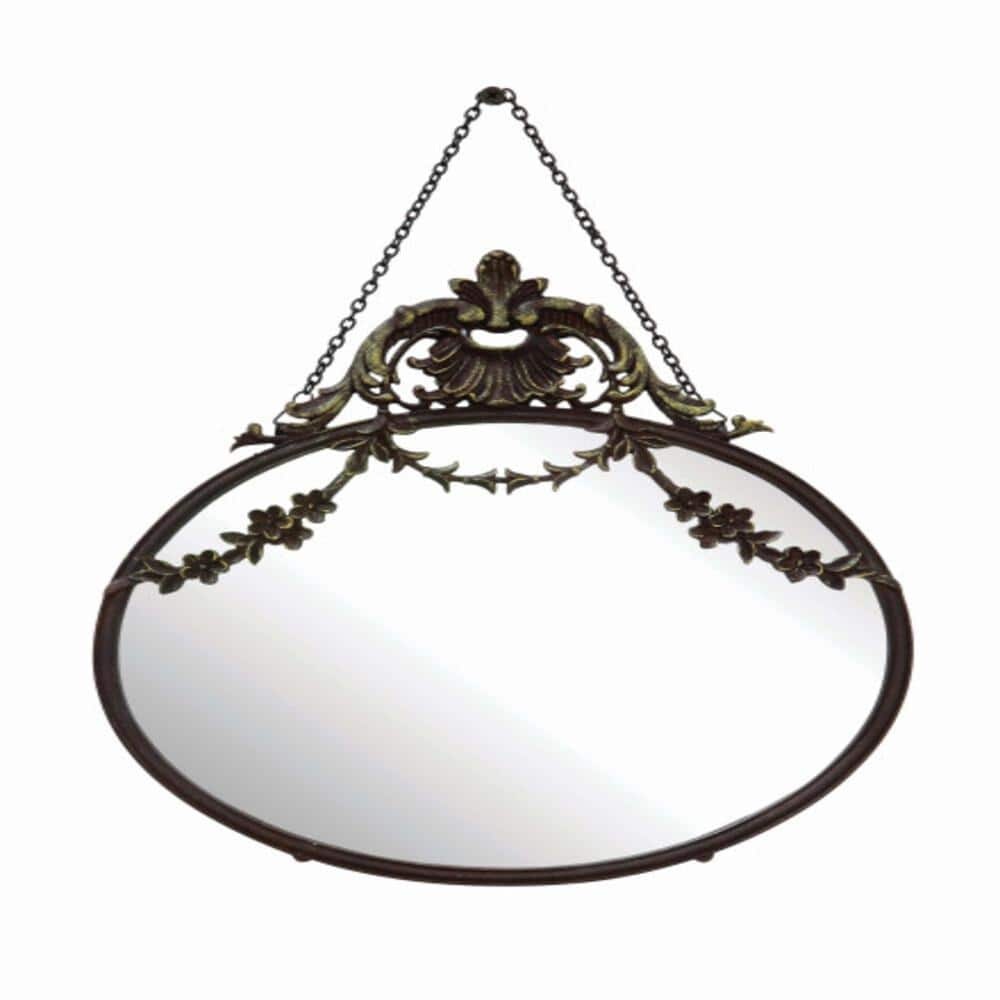 Storied Home 10.5 in. W x 13.5 in. H Pewter Framed Metal Antique Bronze ...