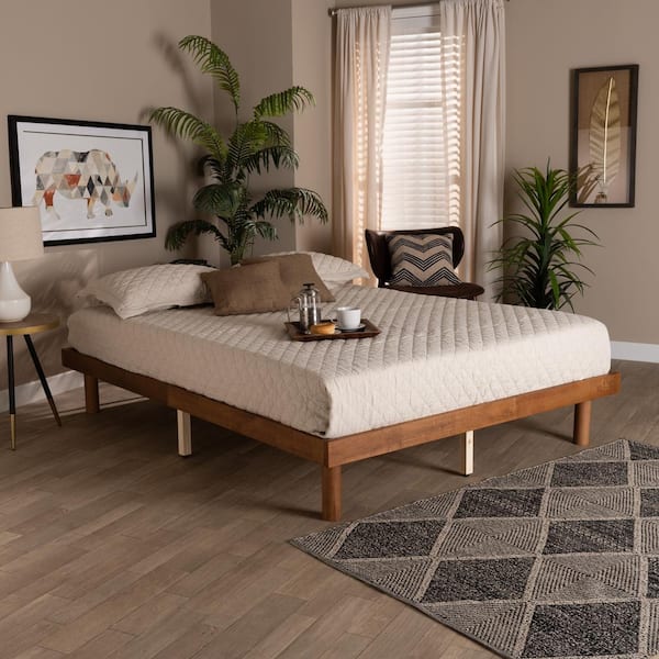 Baxton Studio Winston Brown Wood Frame Full Platform Bed Frame 218